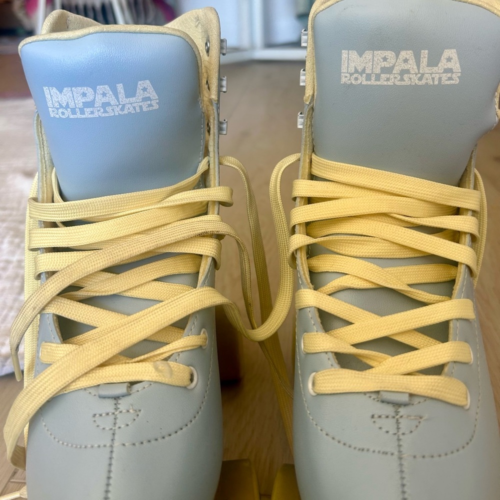 Impala Quad Roller Skates - Sky Blue / Yellow